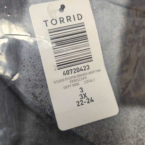 ❤️NWT VINTAGE TORRID VARSITY TANK - "55" GRAPHIC SUPER SOFT SLEEVELESS PLUS SIZE - Picture 4 of 13